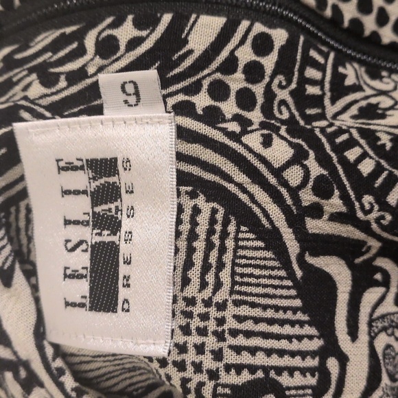 ✅Vintage Leslie Fay Romper Jumpsuit Shorts 1 Piece Black White Retro 6 Made USA - Picture 10 of 12